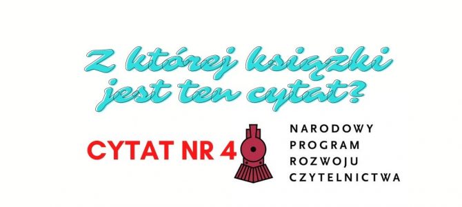 Z której książki jest ten cytat?