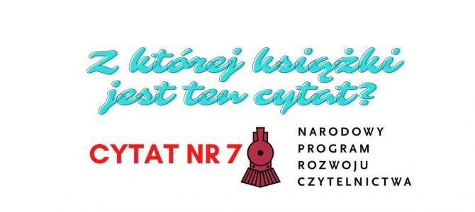 Z której książki jest ten cytat?