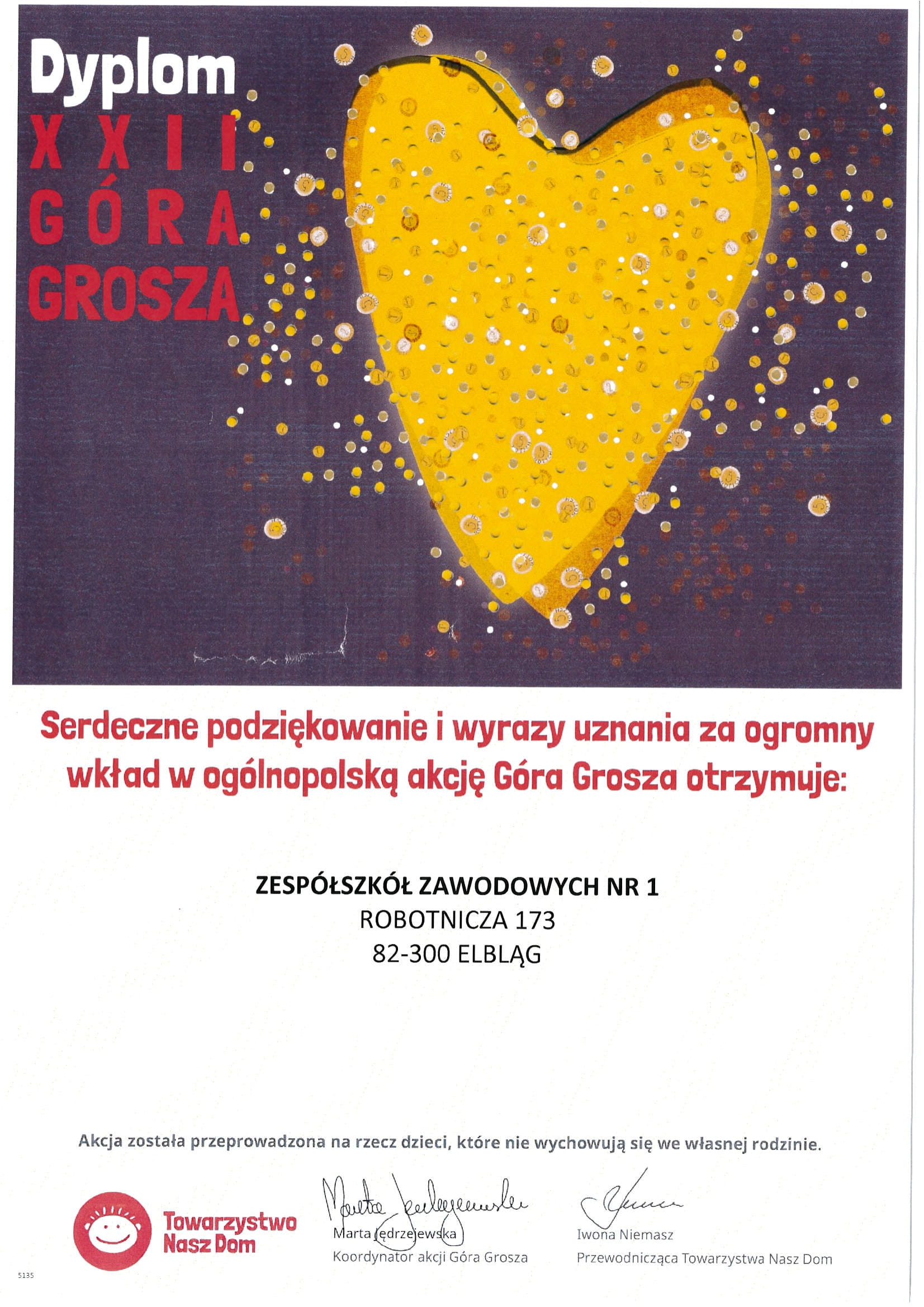 Góra Grosza – podziękowania.